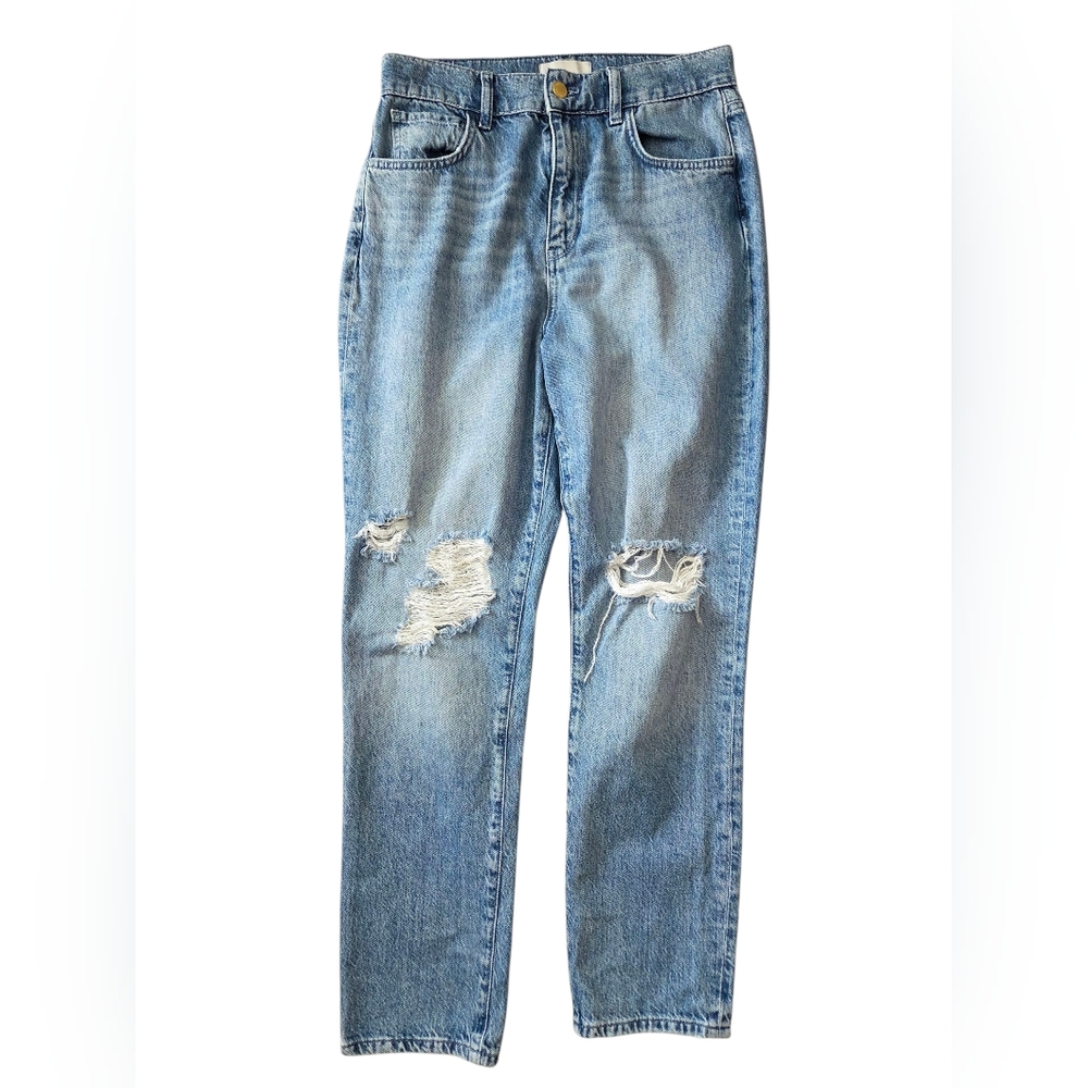 Triarchy Distressed Faded Light Indigo Jeans Size 28